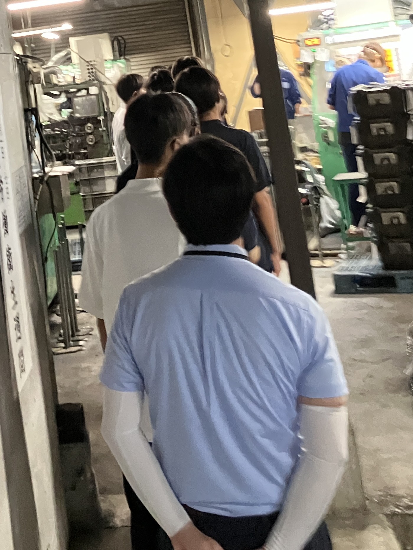 荻野中学校 ばね工場見学
